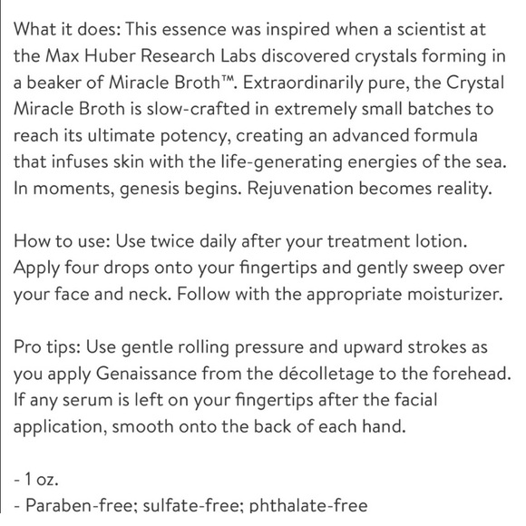 NEW SEALED La Mer Genaissance De La Mer The Serum
Essence - 1 fl.oz. - Picture 4 of 7